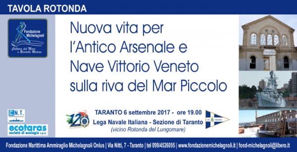 Arsenale e Nave Vittorio Veneto. Attrattori turistici per Taranto