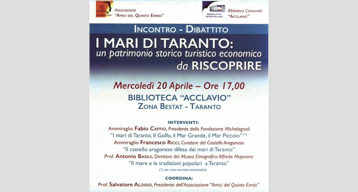 I Mari di Taranto in Biblioteca