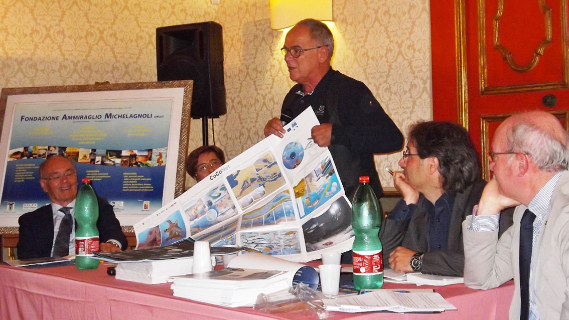 Il prof. Boero illustra il funzionamento dell’ecosistema marino